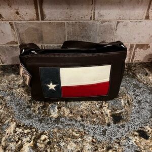 New with tags. American West Texas flag leather bag